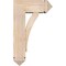 Ekena Millwork Thorton Arts and Crafts Smooth Bracket w/ Offset Brace, Douglas Fir, 7 1/2"W x 18"D x 30"H BKT0806X18X30THR03SDF - alternate 2